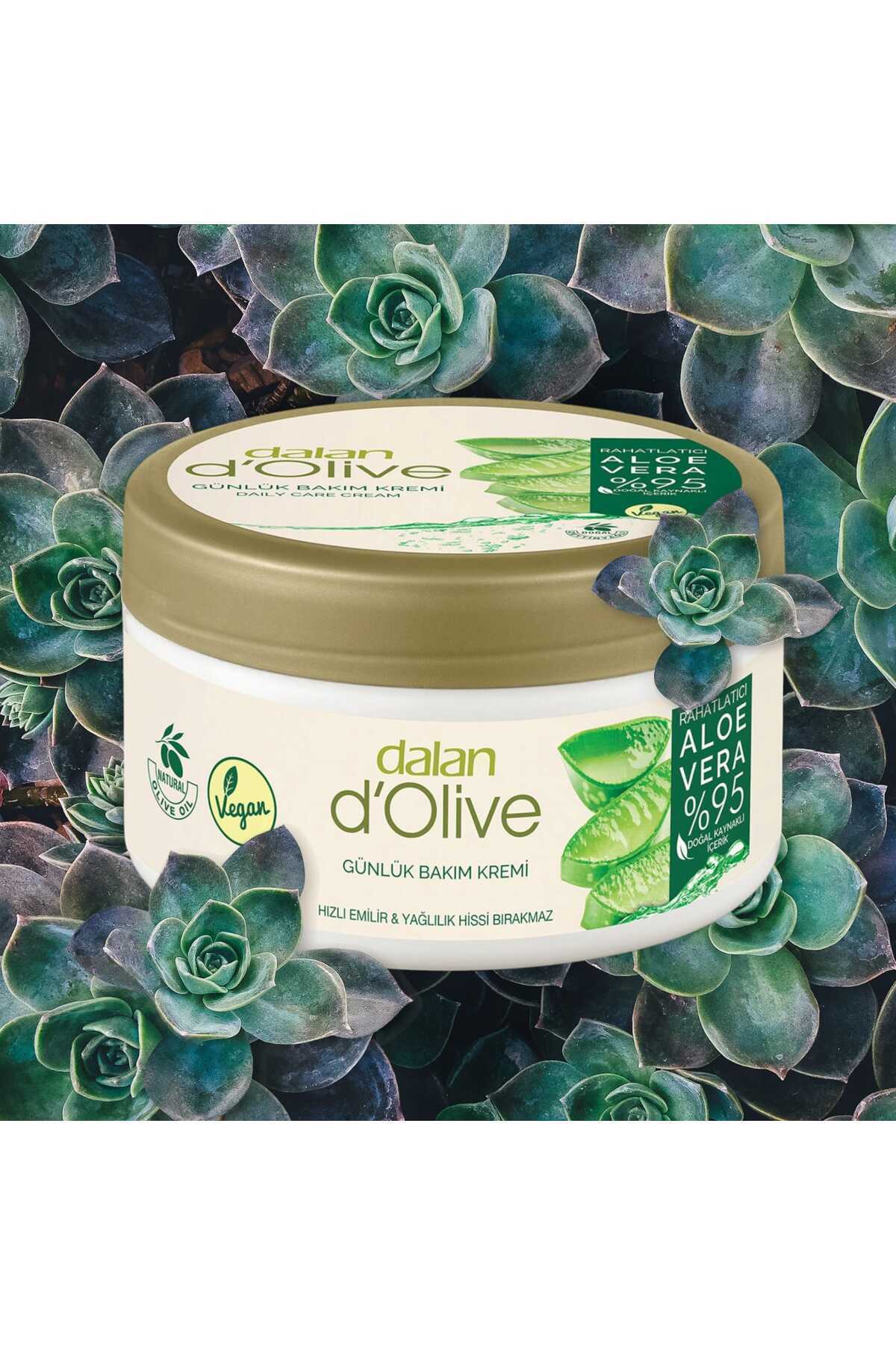 Dalan D’olive Rahatlatıcı Organik Aloe Vera 250 ml Günlük Bakım Kremi