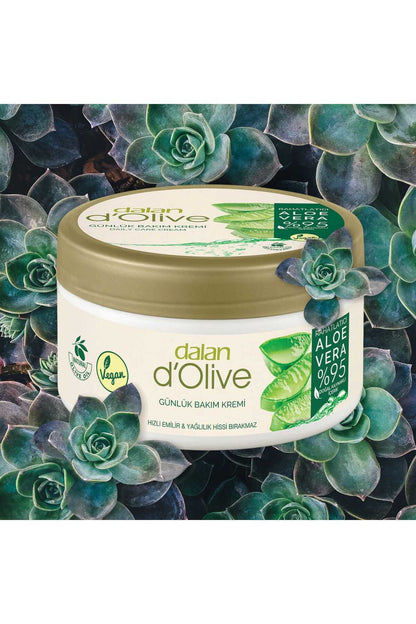 Dalan D’olive Rahatlatıcı Organik Aloe Vera 250 ml Günlük Bakım Kremi