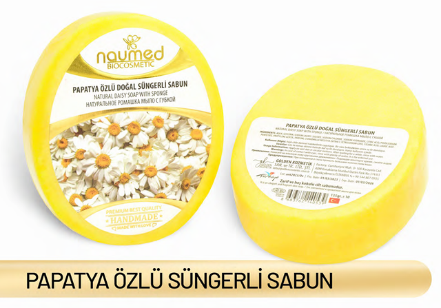 NAUMED PAPATYA ÖZLÜ Sünger Sabun 135g