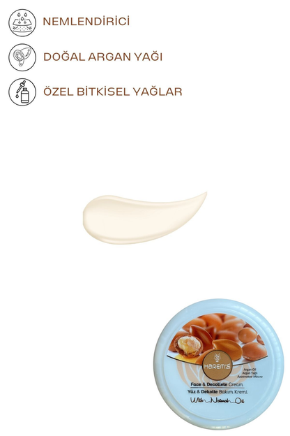 HAREM'S 125ml Yüz ve Dekolte Kremi ARGAN YAĞLI & KOLAJEN