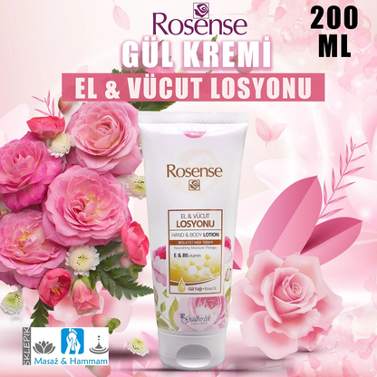 ROSENSE Besleyici Gül El ve Vücut Balsamı 200ml