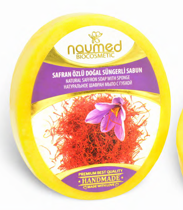 NAUMED SAFRAN ÖZLÜ Sünger Sabun 135g