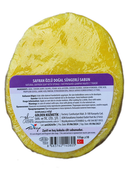 NAUMED SAFRAN ÖZLÜ Sünger Sabun 135g