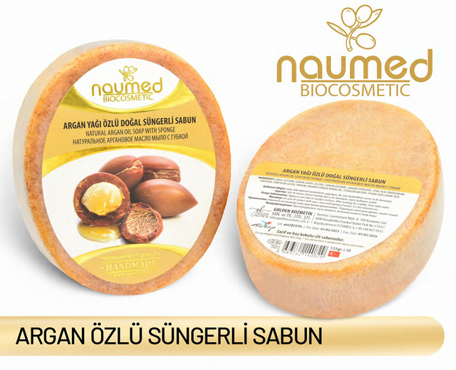 NAUMED ARGAN YAĞLI Sünger Sabun 135g