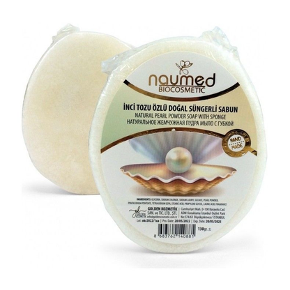NAUMED İnci Tozlu Sünger Sabun 135g