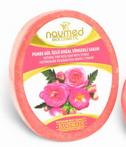 NAUMED Pembe Güller Özlü Sünger Sabun 135g