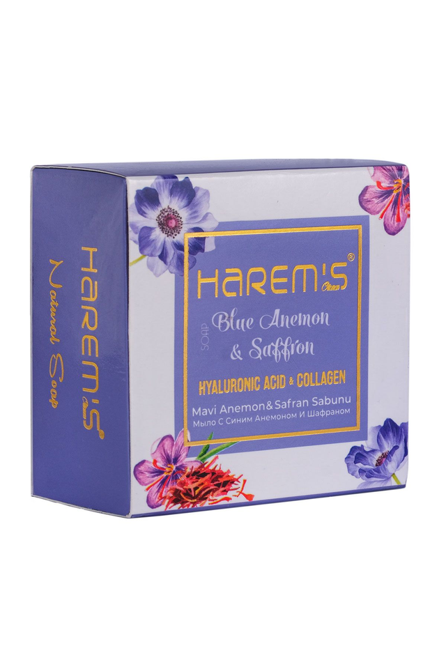 HAREM'S 120g Hyaluronik Asit ve Kolajen Sabunu MAVİ ANEMON & SAFRAN