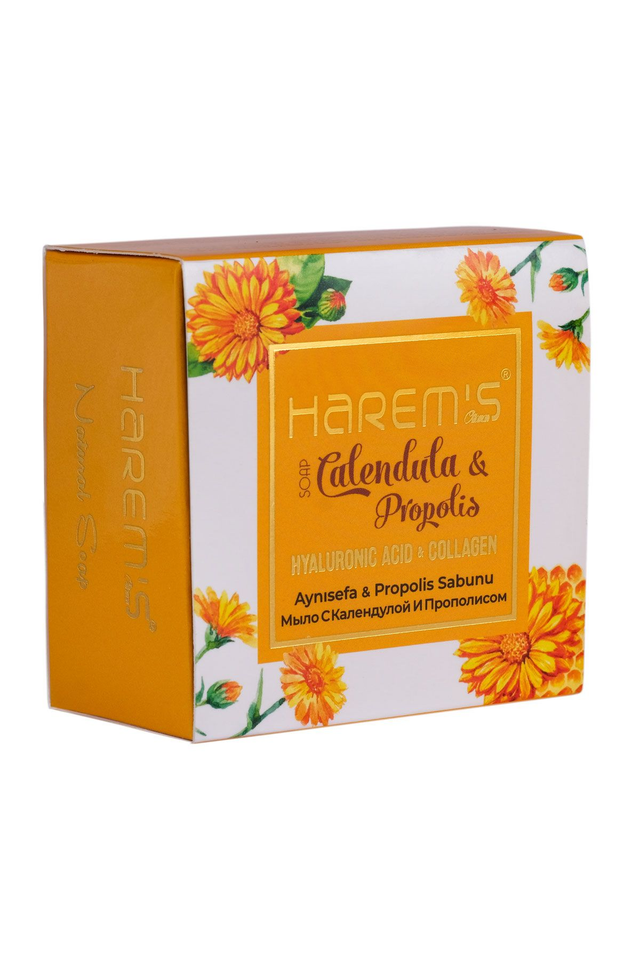 HAREM'S 120g Hyaluronik Asit ve Kolajen, Kadife Çiçeği ve Propolisli Sabun