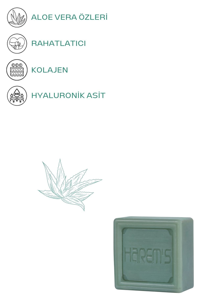 HAREM'S 120g Hyaluronik Asit ve Kolajenli ALOE VERA Sabunu