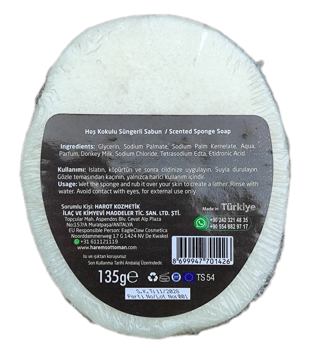 HAREM'S DONKEY MILK Sponge Soap 135g