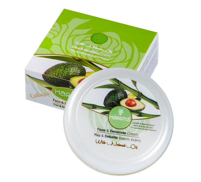 HAREM'S 125ml Yüz ve Dekolte Kremi AVOKADO & BAMBU ÖZÜ