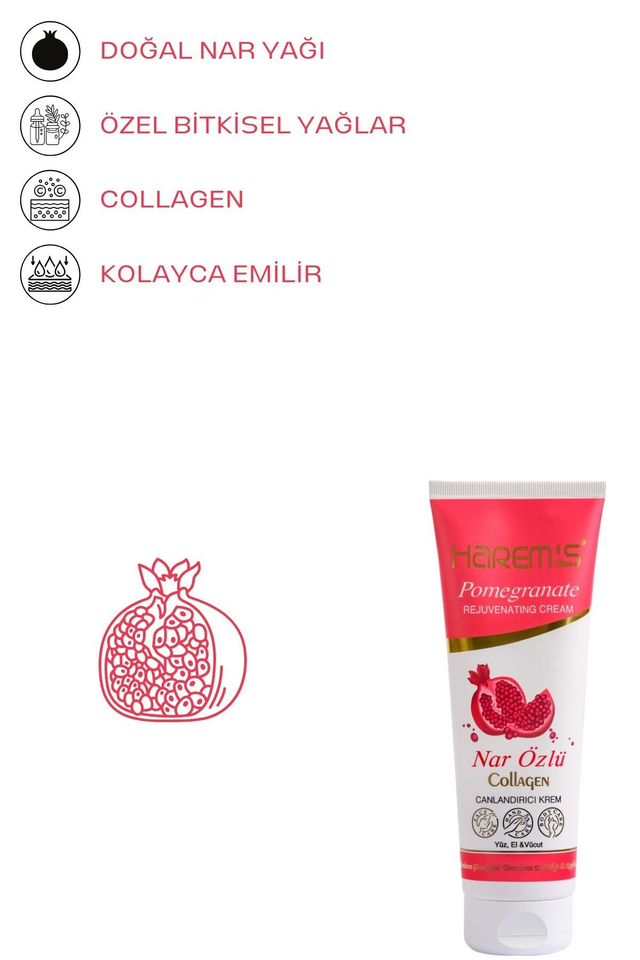 HAREM'S 250ml NAR El ve Vücut Kremi