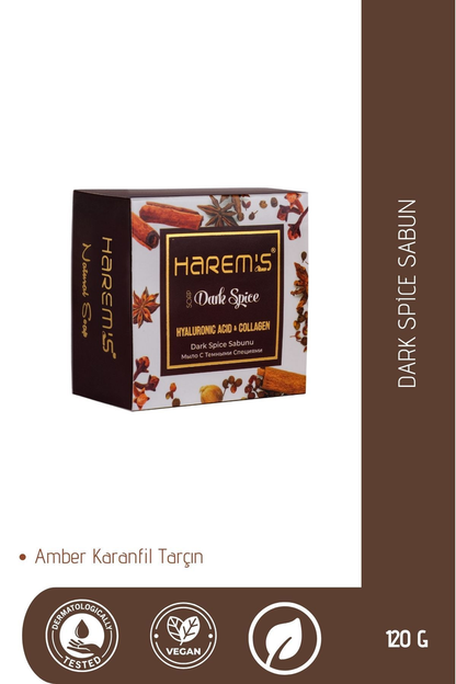 HAREM'S 120g Hyaluronic Acid and Collagen Soap DARK SPICES