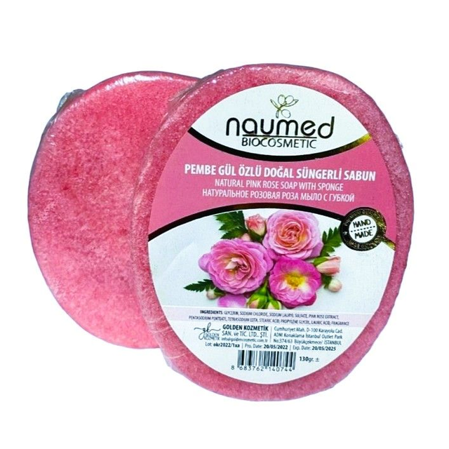 NAUMED Pembe Güller Özlü Sünger Sabun 135g