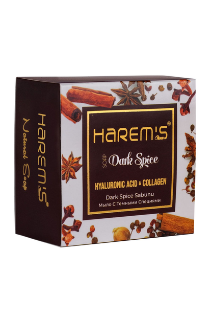 HAREM'S 120g Hyaluronic Acid and Collagen Soap DARK SPICES