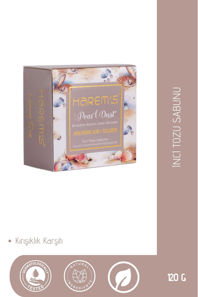 HAREM'S 120g Hyaluronik Asit ve Kolajen Sabunu İNCİ TOZU