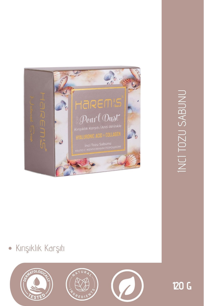HAREM'S 120g Hyaluronik Asit ve Kolajen Sabunu İNCİ TOZU
