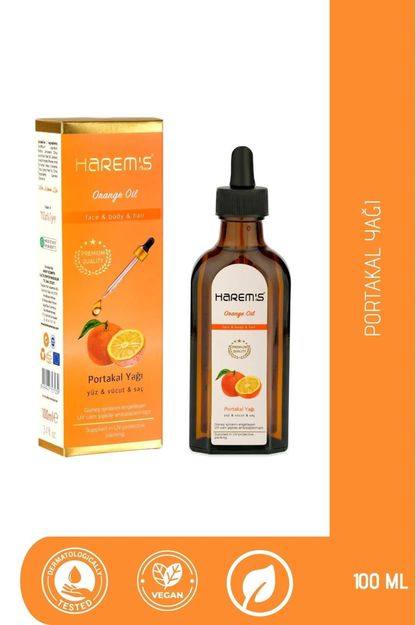 HAREM'S 100 ml Portakal Yağlı Yenileyici Yağ YÜZ, SAÇ VE VÜCUT