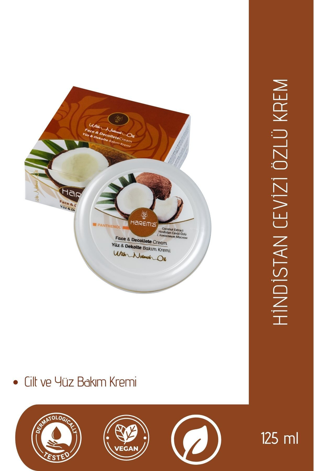 HAREM'S 125ml Yüz ve Dekolte Kremi HİNDİSTAN CEVİZİ ÖZÜ ve PANTENOL