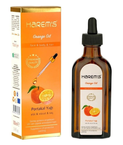 HAREM'S 100 ml Portakal Yağlı Yenileyici Yağ YÜZ, SAÇ VE VÜCUT