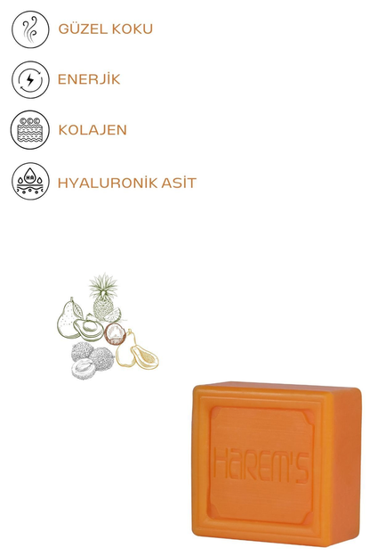 HAREM'S 120g Hyaluronik Asit ve Kolajenli Sabun TROPİKAL ESİNTİ