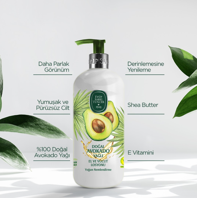 EYUP SABRI TUNCER 500 ml Natural Hand and Body Balm Containing 100% Avocado Oil