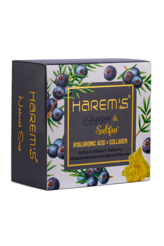 HAREM'S 120g Hyaluronik Asit ve Kolajen Sabunu JUNIPER & SULPHUR