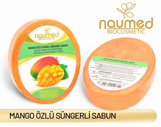 NAUMED Mango Özlü Sünger Sabun 135g