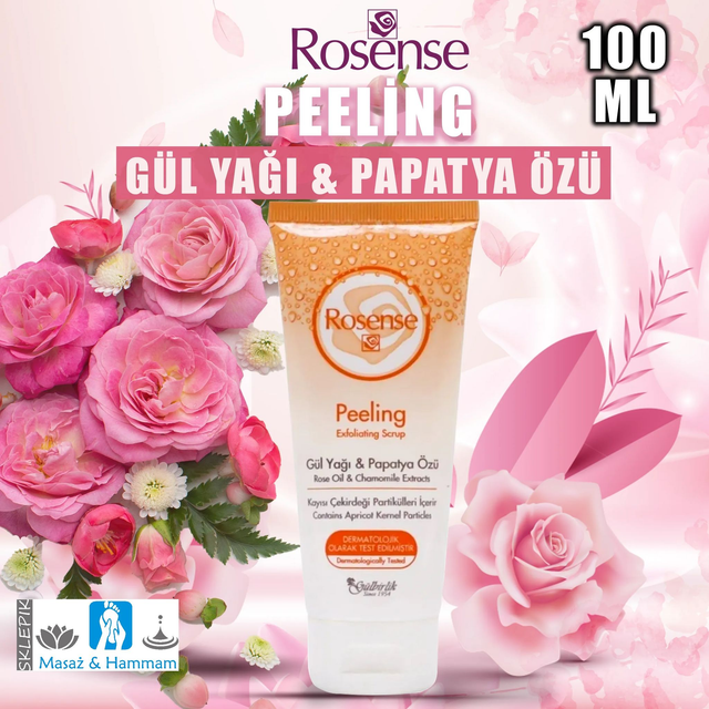 ROSENSE Gül ve Papatya Yağı Peelingi 100ml