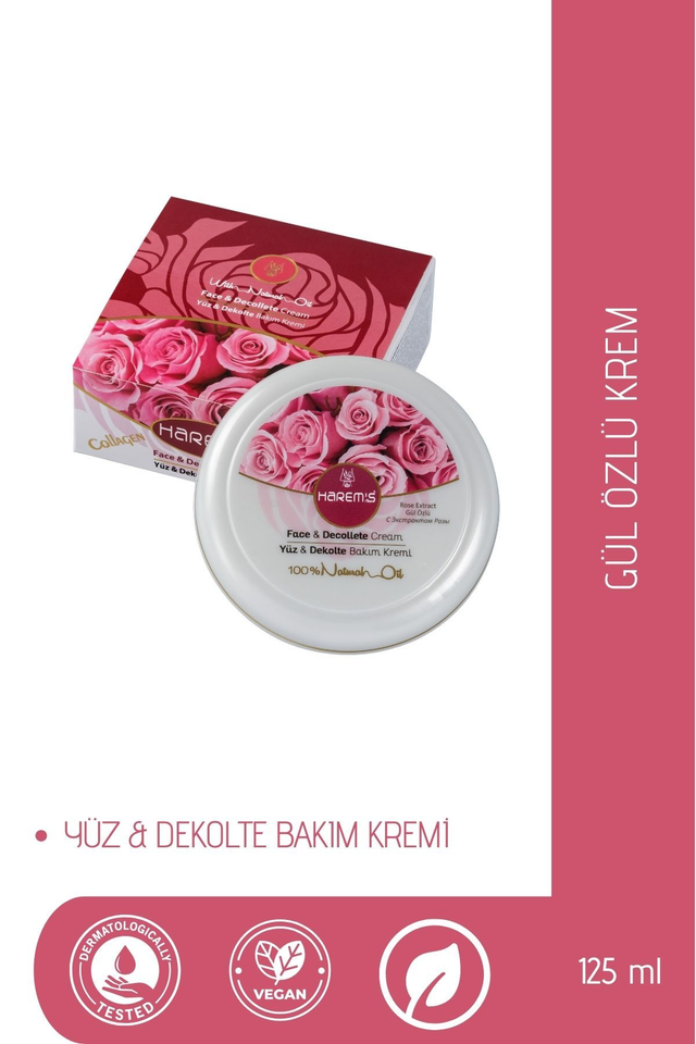HAREM'S 125ml Yüz ve Dekolte Kremi GÜL ÖZÜ