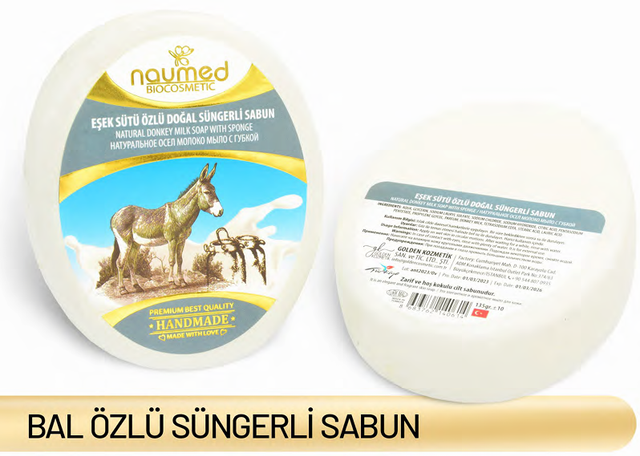 NAUMED Eşek Sütü Özlü Sünger Sabun 135g