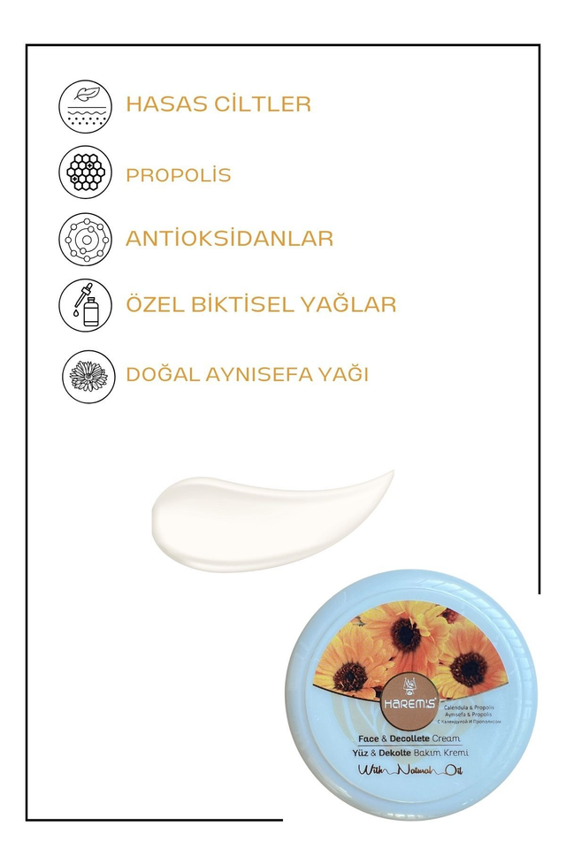 HAREM'S 125ml Yüz ve Dekolte Kremi, Aynısefa ve Propolis