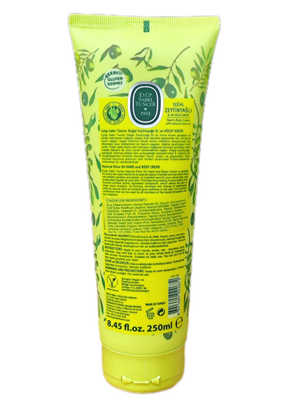 EYUP SABRI TUNCER 250ml Doğal Zeytinyağlı El ve Vücut Kremi